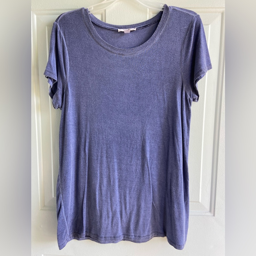 Cable & Gauge Short Sleeve Tee in Deep Blue